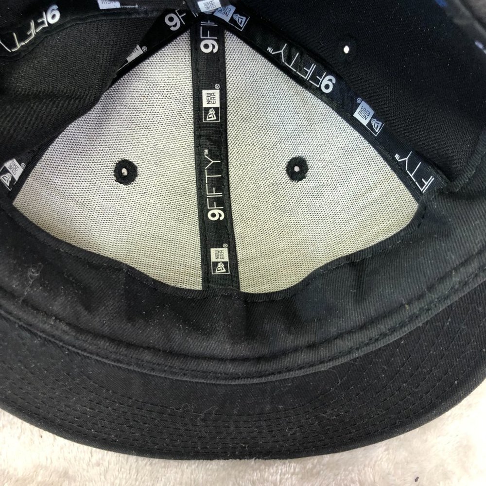 New Era MLB Toronto Blue Jays Black On Black Baseball Snapback Hat Adjustable - Picture 8 of 9